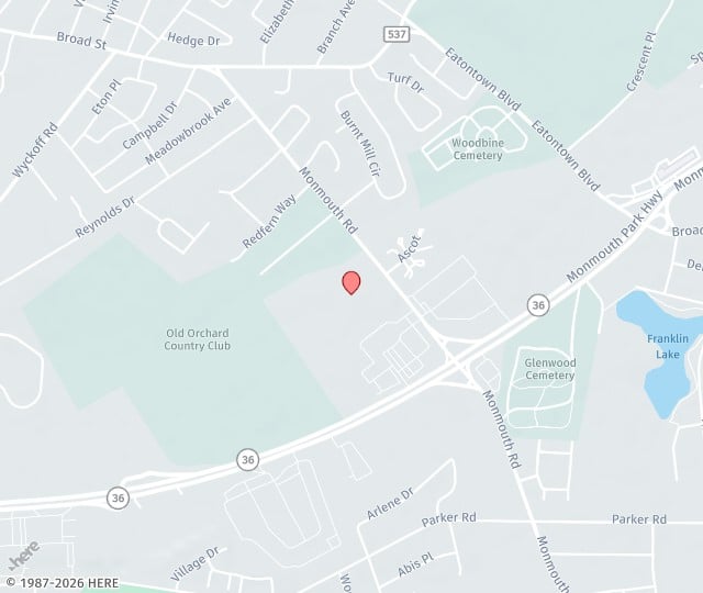 Location Map: 107 Monmouth Rd, Ste 102 West Long Branch, New Jersey 07764