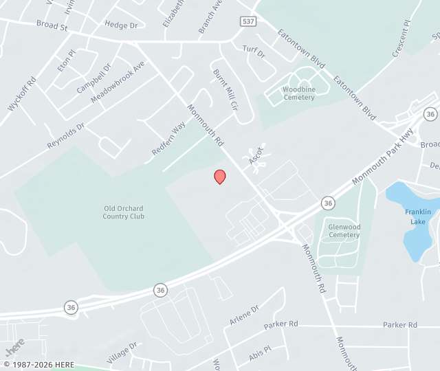 Location Map: 107 Monmouth Rd, Ste 102 West Long Branch, New Jersey 07764